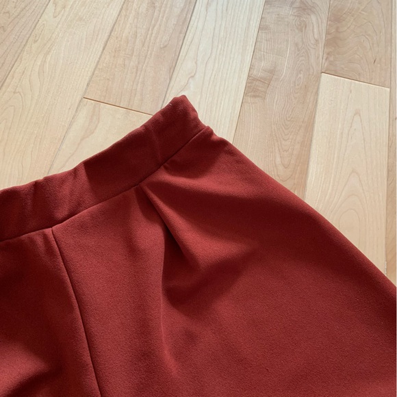 Burnt orange/ rust cropped wide leg pant - ASOS US 2 - Picture 5 of 14